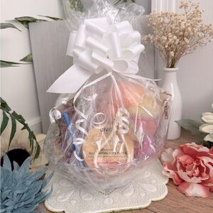 Pink Champagne Spa Gift Basket - Thank You Gift, Birthday Gift
